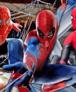 Three Spidermen No Way Home Film Diamond Painting