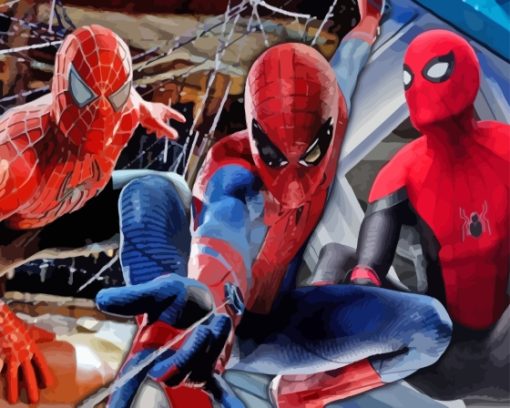Three Spidermen No Way Home Film Diamond Painting