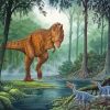 Tyrannosaurus In Forest Art Diamond Painting