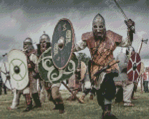 Viking Battle Diamond Paintings