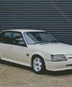 White Vintage Holden Commodore V8 Diamond Paintings