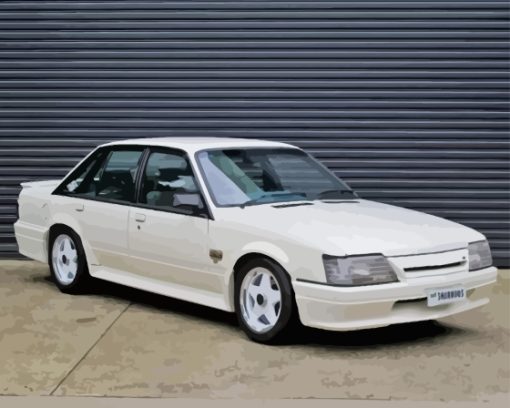 White Vintage Holden Commodore V8 Diamond Painting