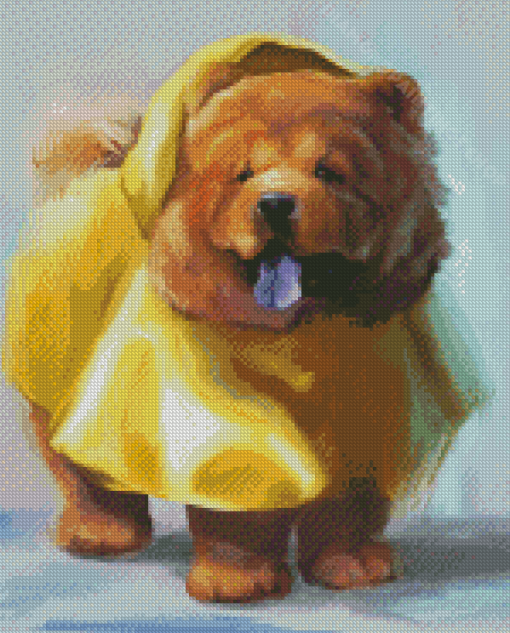 Adorable Chow Chow Diamond Paintings