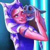 Aesthetic Ahsoka And Baby Yoda Diamond Painting