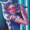 Aesthetic Ahsoka And Baby Yoda Diamond Paintings