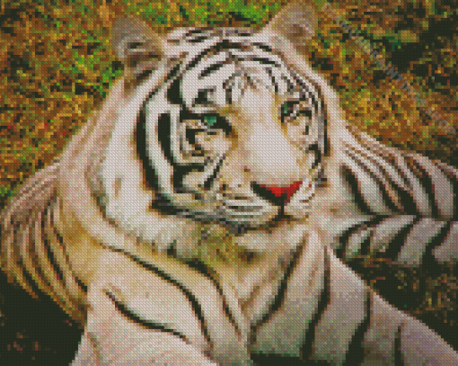 Aesthetic Albino Tiger Diamond Paintings