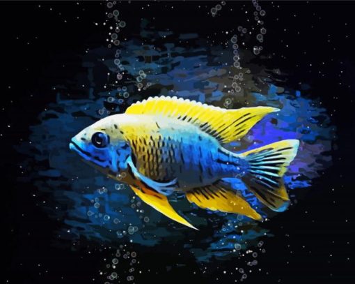 Aesthetic Cichlid Diamond Painting