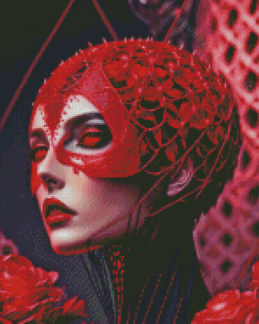 Aesthetic Red Queen Diamond Paintings