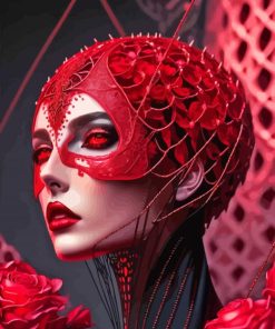Aesthetic Red Queen Diamond Painting