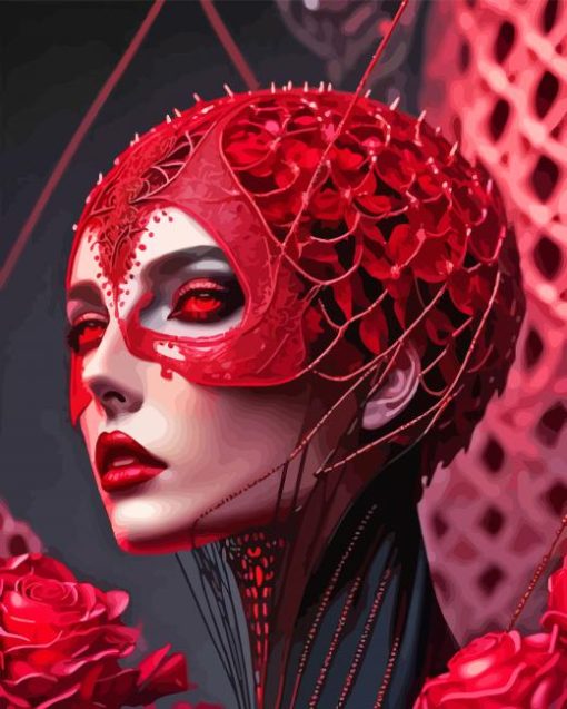 Aesthetic Red Queen Diamond Painting