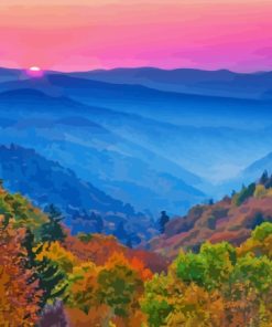 Appalachian Mountains At Sunset Diamond Painting