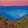 Appalachian Mountains At Sunset Diamond Paintings