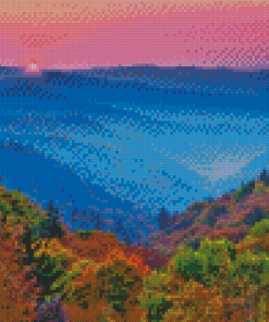 Appalachian Mountains At Sunset Diamond Paintings