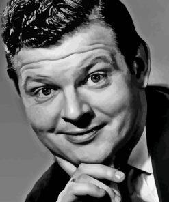 Black And White Benny Hill Actor Diamond Painting