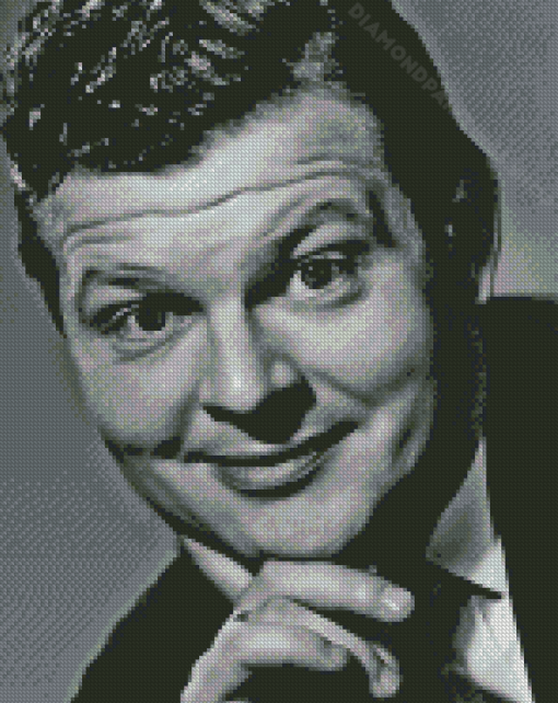 Black And White Benny Hill Actor Diamond Paintings