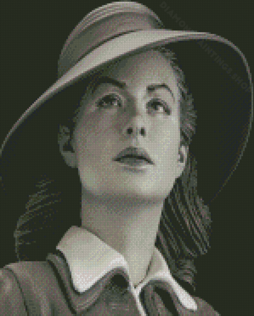 Black And White Ingrid Bergman Diamond Paintings