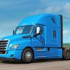 Blue Freightliner Truck Diamond Painting