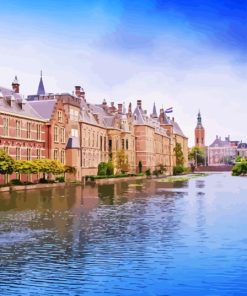 Canals Of Delft Netherlands Diamond Painting