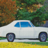 Classic White Chevrolet Nova Diamond Paintings