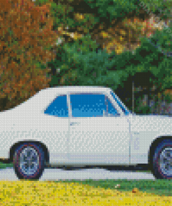 Classic White Chevrolet Nova Diamond Paintings