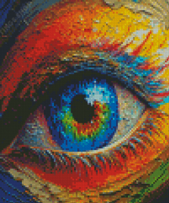 Colorful Abstract Eye Diamond Paintings
