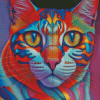 Colorful Cat Diamond Paintings