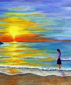 Cool Sunrise On Beach Diamond Painting
