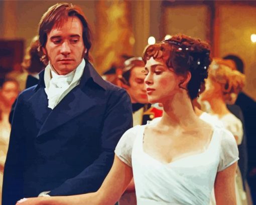 Darcy And Lizzy Movie Characters Diamond Painting