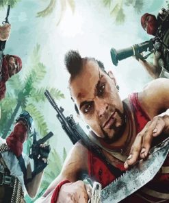 Far Cry 3 Shooter Video Game Diamond Painting