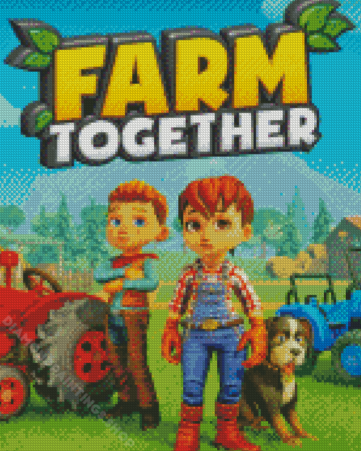 Farm Together Game Poster Diamond Paintings