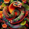 Floral Snake Diamond Painting