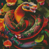 Floral Snake Diamond Paintings