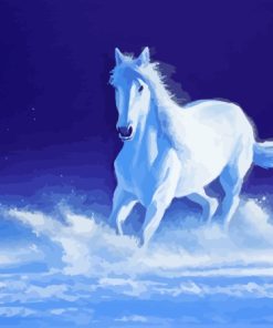 Horse Snow Diamond Painting