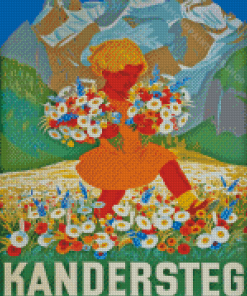 Switzerland Kandersteg Poster Diamond Paintings