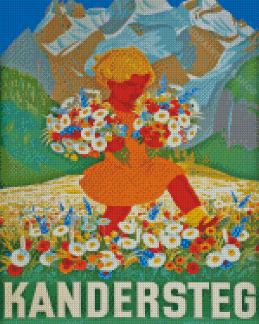 Switzerland Kandersteg Poster Diamond Paintings