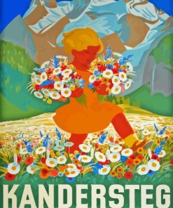 Switzerland Kandersteg Poster Diamond Painting