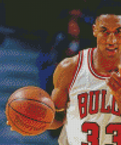 The Basketball Player Scottie Pippen Diamond Paintings