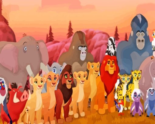 The Lion Guard Characters Diamond Painting