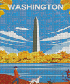 Washington Monument Poster Diamond Paintings