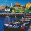 Bornholm Island Harbor Diamond Paintings