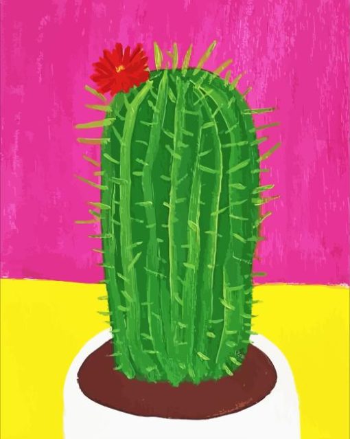 Cactus Flower Diamond Painting