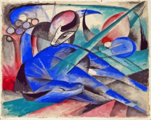 Dreaming Horse By Franz Marc Diamond Painting