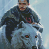 GOT Jon Snow And Ghost Diamond Paintings