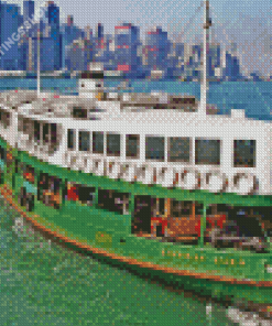 Hong Kong Ferry In Water Diamond Paintings