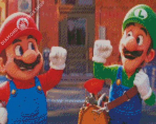 Mario And Luigi Diamond Paintings