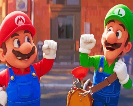 Mario And Luigi Diamond Painting