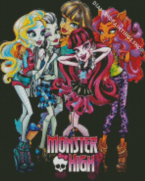 Monster High Animated Series Diamond Paintings