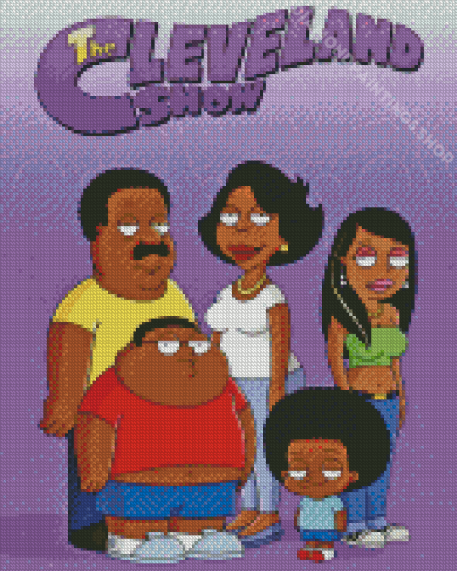 The Cleveland Show Sitcom Poster Diamond Paintings