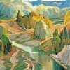 The Valley 1921 By Franklin Carmichael Diamond Painting