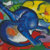 Two Cats Blue And Yellow By Franz Marc Diamond Paintings